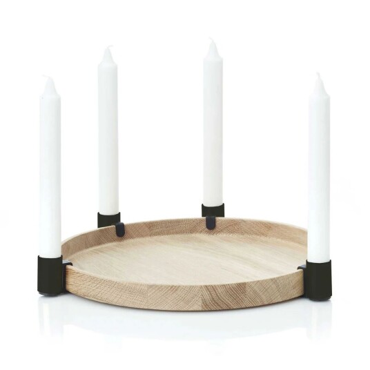 Applicata Luna maxi lysestake Eik-svart Applicata Luna maxi lysestake Eik-svart