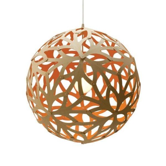 David Trubridge Floral Ø60 Orange Taklampe