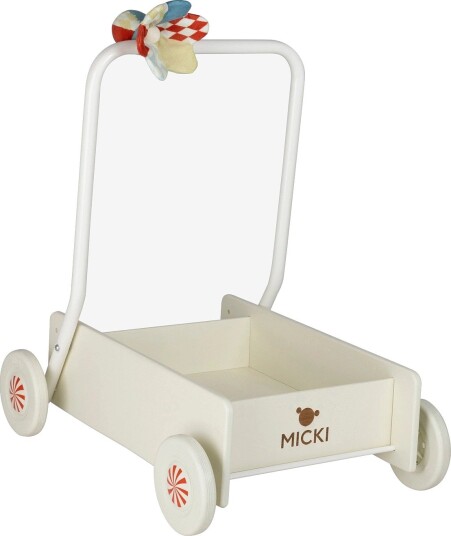 Micki Leksaker Lær-At-Gå-Vogn Cream White MULTI One Size