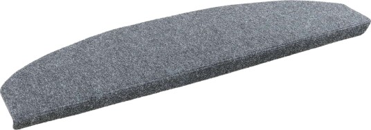 Selvlimende trappematter 15 pcs Lysegrå 80 x 24,5 x 3,5 cm