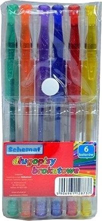 Schemat Gelpenner 6 Farger Glitter (8737) Schemat Gelpenner 6 Farger Glitter (8737)