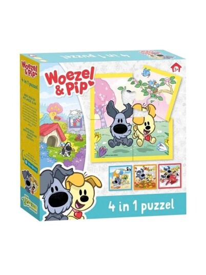 Bambolino Toys Woezel & Pip 4 1 Puzzle Gulv