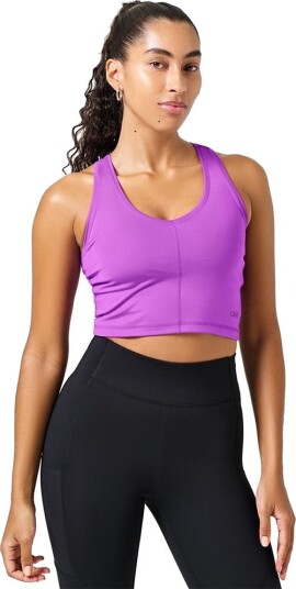 Casall Sharp Back Sport Top Padel og tennissinglet dame Lila XL