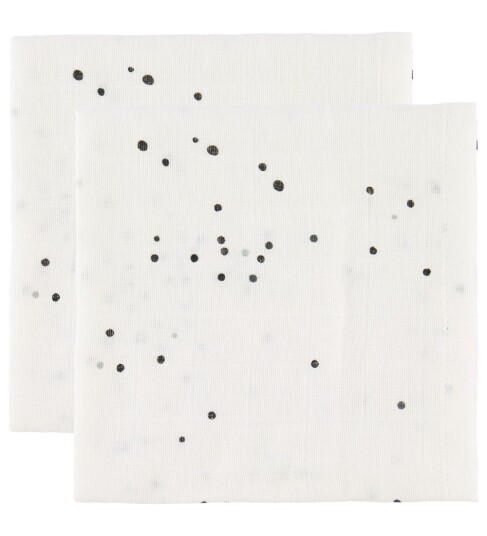Done by Deer™ Spit Towel 2-pack Dream y dots White