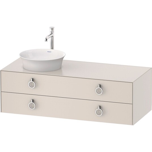 Duravit White Tulip Servantskap 2 skuf. 130x55x40,8 cm Nordisk Hvit Matt