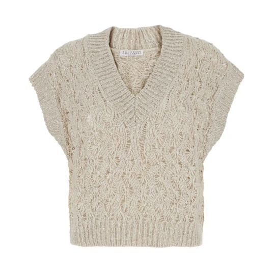 Brunello Cucinelli Dame Strikkevarer Beige S
