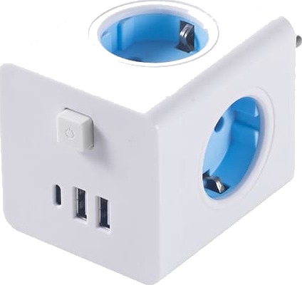 Strømskinne Med Overbelastningsvern Og Overspenningsvern 2500W/16A Strømskinne Med Overbelastningsvern Og Overspenningsvern 2500W/16A