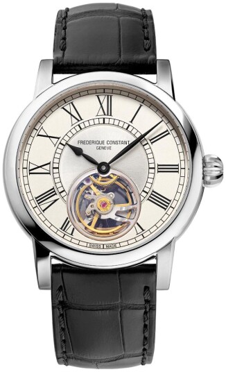Frederique Constant Herreklokke FC 930EM3H6 Classics Sølvfarget/Lær Frederique Constant Herreklokke FC 930EM3H6 Classics Sølvfarget/Lær