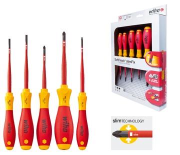 Wiha Slimfix Laus / 1000V Skruetrækkersæt 5 Dele – 1X Torx 10, 1Xpz1, 1X Pz2, 1Xlk3,5, 1X Lk4,0 Wiha Slimfix Laus / 1000V Skruetrækkersæt 5 Dele – 1X Torx 10, 1Xpz1, 1X Pz2, 1Xlk3,5, 1X Lk4,0