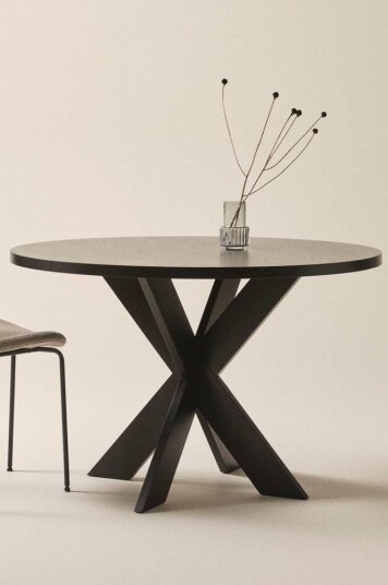 Jotex LUGNVIK spisebord Ø 120 cm Black mdf / metall 1516674-15-250 1022025