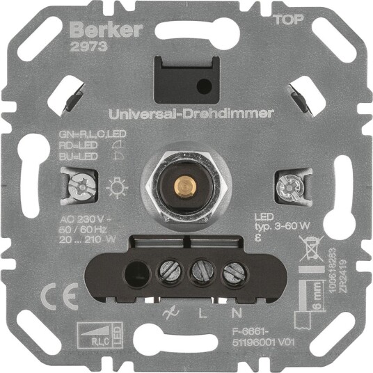 Hager 2973 Vridningsdimmer 3–60 w