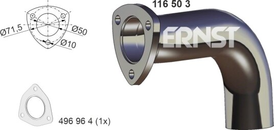Eksosrør ERNST 116503