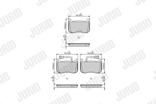 Bremseklosser JURID 573665J Bremseklosser JURID 573665J