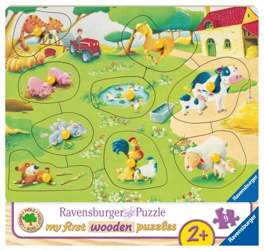 Bondegårdsdyr Puslespill 9 brikker Ravensburger