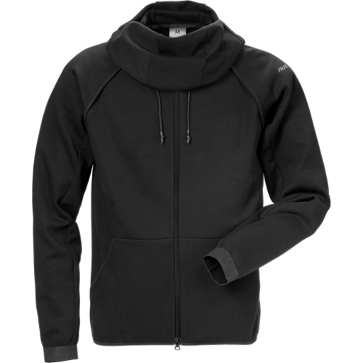 Fristads Sweatshirtjacka Huva 7462 Df Svart M