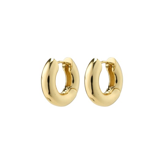Pilgrim AICA chunky hoop øredobber gullbelagt Pilgrim AICA chunky hoop øredobber gullbelagt