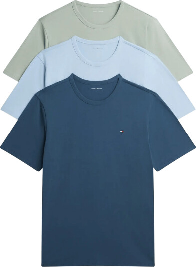 Tommy Hilfiger 3 Pack Cotton Short Sleeve Tee Navy S