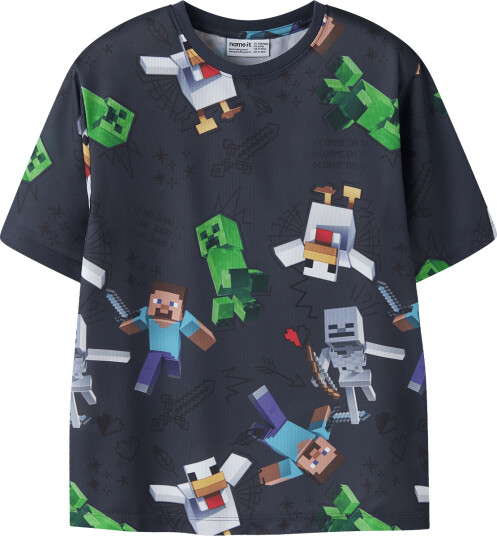 Name It Nkmstef Minecraft Ss Poly Nreg Top Bfu Navy 146 152 Name It Nkmstef Minecraft Ss Poly Nreg Top Bfu Navy 146 152