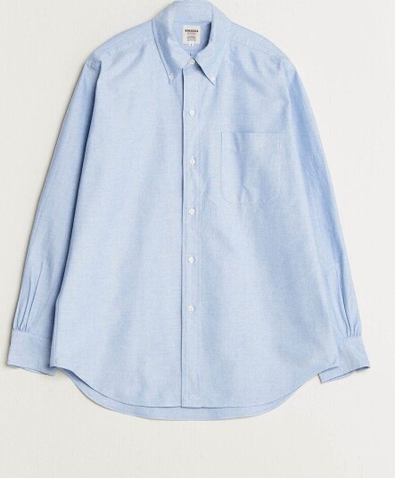 Kamakura Shirts Ametora Japanese Oxford BD Shirt Light Blue