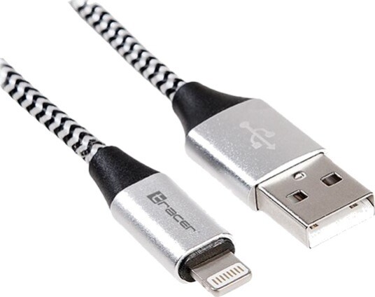 Tracer Lightning-KabeLightning Hann Til Usb Hann 1 M Svart Sølv Tracer Lightning-KabeLightning Hann Til Usb Hann 1 M Svart Sølv