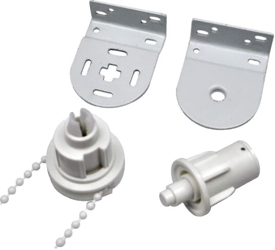 Rullgardin reparasjonssett komplett med 32mm rullgardinmekanisme rullgardinkjede og metallbrakett for rullgardin maksimal belastning 5kg Ternel