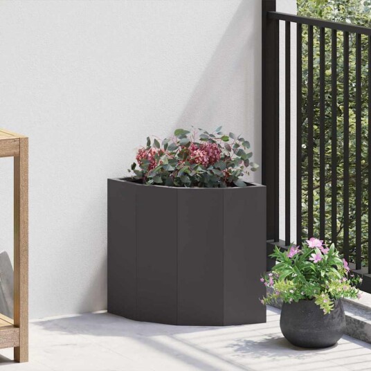 vidaXL Hjørne Plante Svart 30 x 30 x 35 cm Stål vidaXL Hjørne Plante Svart 30 x 30 x 35 cm Stål
