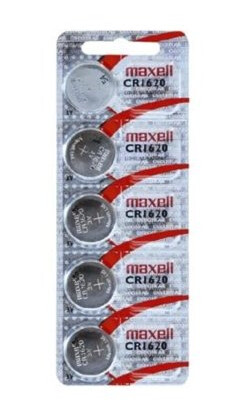 Maxell CR1620 Lithium Klokkebatteri 5-pakk 3V
