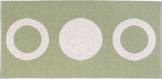 Plastmatter Horredsmattan Circle oliven Størrelse: 150 x 100 cm