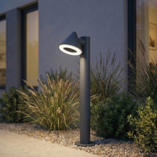 Utelampe Lindby Soran Svart Metall Moderne 14.7 60 Svart
