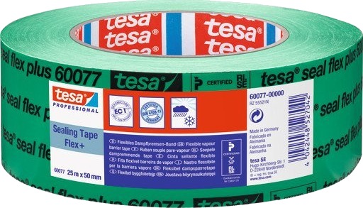 Tesa SealFlex 60077 Universaltape for Dampsperre og Vindsperre 25m x 50mm Tesa SealFlex 60077 Universaltape for Dampsperre og Vindsperre 25m x 50mm