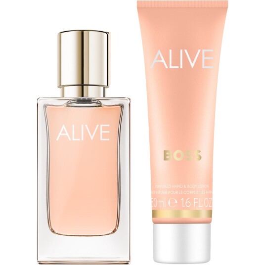 Hugo Boss Alive Gavesett Parfyme 30 ml og Body Lotion 50 ml Hugo Boss Alive Gavesett Parfyme 30 ml og Body Lotion 50 ml