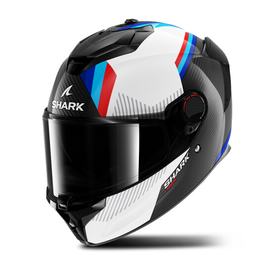 Shark Helhjelm Spartan GT Pro Dokhta Karbon Hvit-Blå Shark Helhjelm Spartan GT Pro Dokhta Karbon Hvit-Blå
