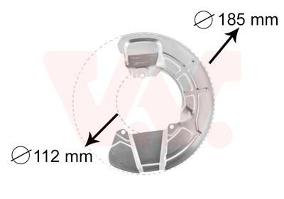 Bremseskjold VAN WEZEL 5930372 Bremseskjold VAN WEZEL 5930372