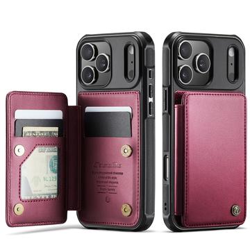 Caseme iPhone 17 Pro C22 etui RFID kortlommebok   rød