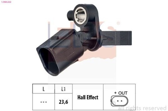 Sensor, ABS EPS 1.960.222