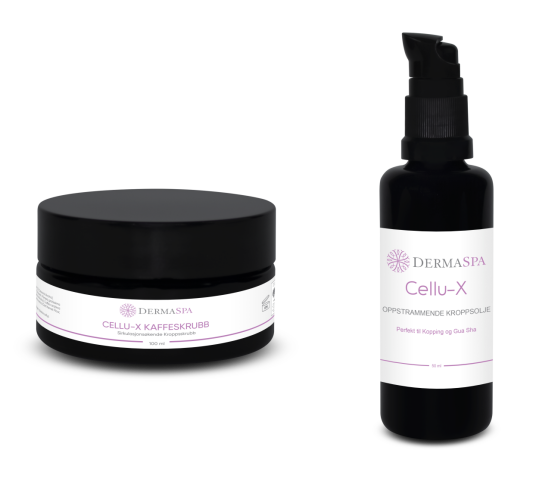 Dermaspa Cellu-X Kaffeskrubb og Olje