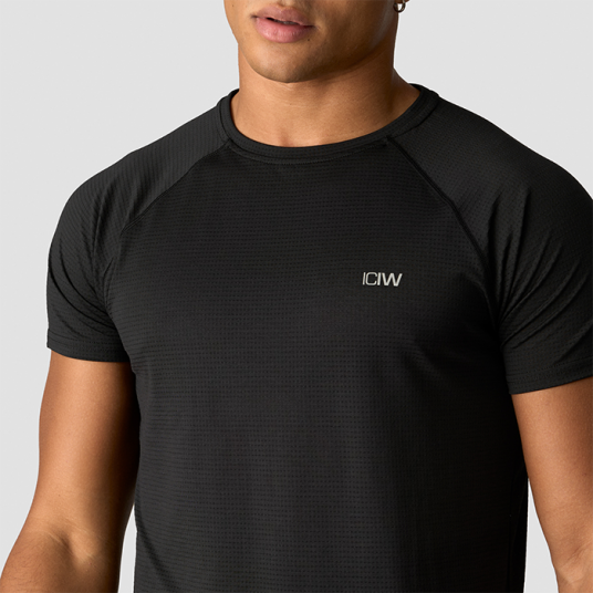 Icaniwill Training Mesh T skjorte Svart Large