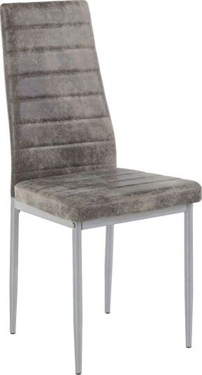 Sabie Spisestol Microfiber 2-pk - Lysegrå/Sølv Sabie Spisestol Microfiber 2-pk - Lysegrå/Sølv