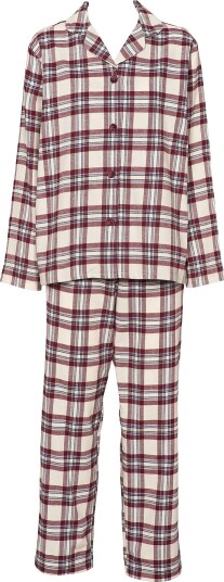 Missya Check Flannel Pyjamas WINDSOR WINE XL