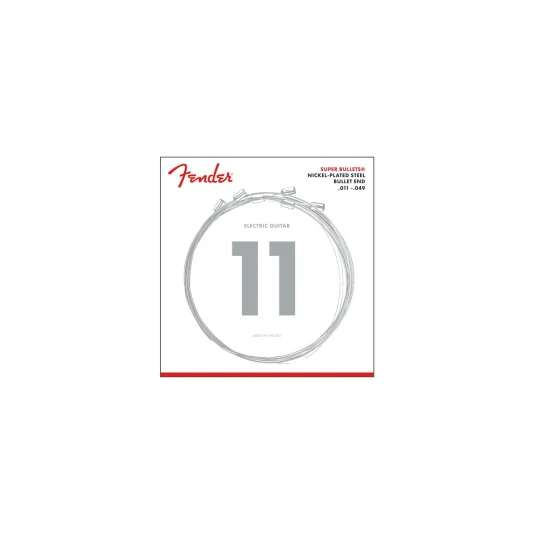 Fender Super Bullet Strenger, 3250M (011-049) forniklet stål, bullet end
