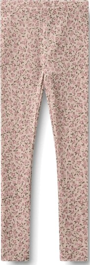 Wheat Wool Leggings Agi PALE LILAC FLOWERS 116
