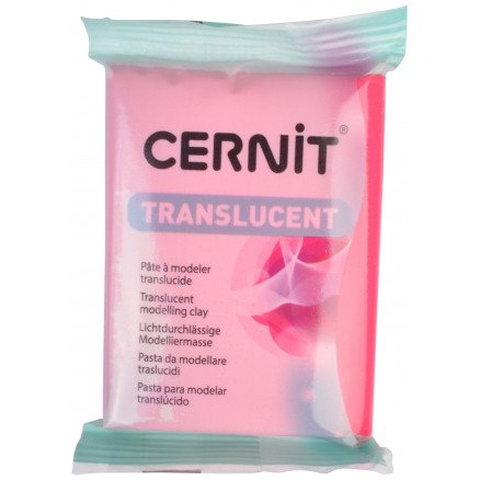 Cernit Modelleire Transparent 130 Rubinrød 56g