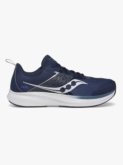 Saucony Kids' Ride Navy/Silver 38 Saucony Kids' Ride Navy/Silver 38