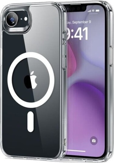 ESR Halolock MagSafe Hybrid-deksel til iPhone 16e - Transparent