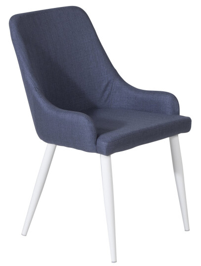 Venture Design Plaza spise stol Blå Textil/vit Blå