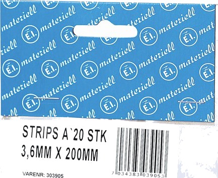 STRIPS 200X3.5MM 20STK NATUR