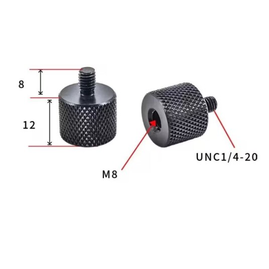 INF Adapter 1/4" til M10 5-pakning M8