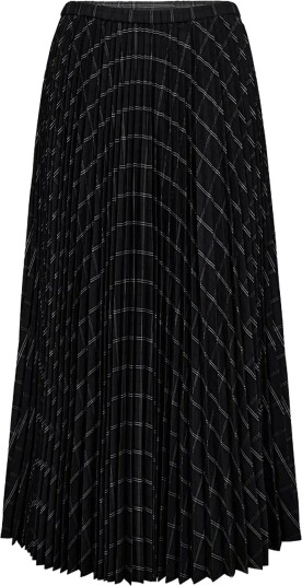 Copenhagen Muse Cmaurora Skirt GRAY PINSTRIPE W. BLACK L