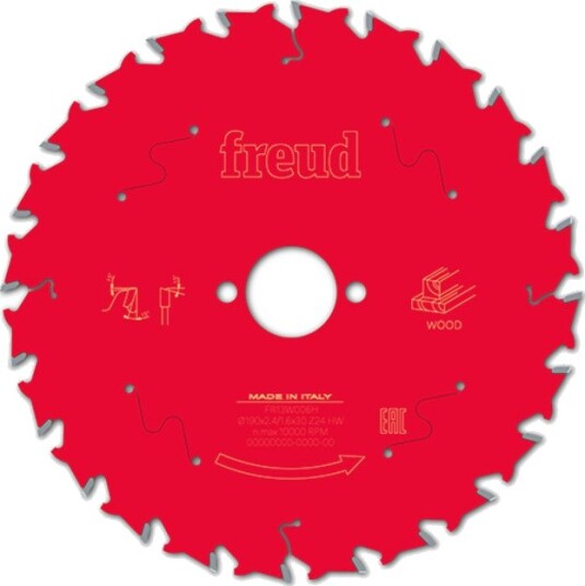 Freud LP30M Sirkelsagblad - 190x30mm, 24 tenner