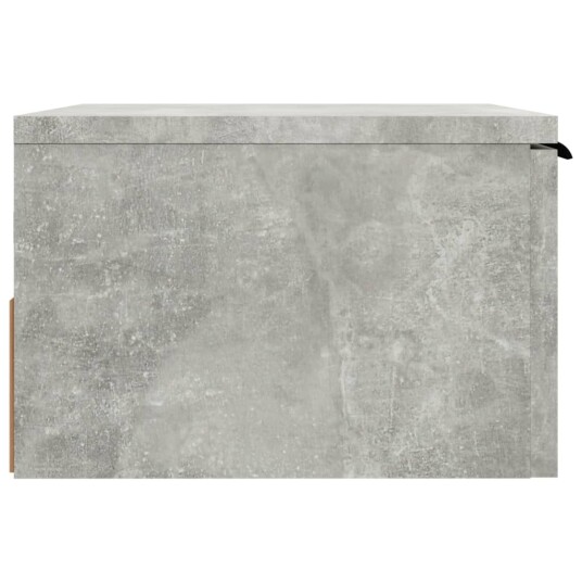 vidaXL Veggmonterte nattbord 2 stk betonggrå 34x30x20 cm